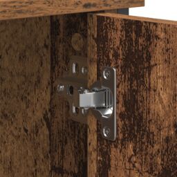 Berkfield Home TV Cabinet Artisan Oak 101x35x65 cm Engineered Wood & Steel in Brown - Size: 101 x 35 x 65 cm - thumbnail 8