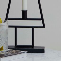 Ivyline Deco Table Top Tree Candle Holder H59cm W20cm in Black - thumbnail 3