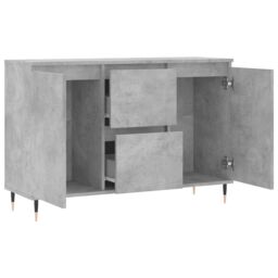 Berkfield Home Sideboard Concrete Grey 104x35x70 cm Engineered Wood - Size: 104 x 35 x 70 cm - thumbnail 6