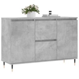 Berkfield Home Sideboard Concrete Grey 104x35x70 cm Engineered Wood - Size: 104 x 35 x 70 cm - thumbnail 3