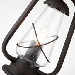 Netlighting Miners 1 Light Outdoor Ceiling Chain Lantern Old Bronze IP44 E14 in Brown - thumbnail 4