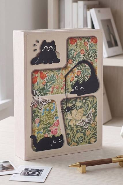 Living and Home Photo Album with 200-Pocket Capacity for 4x6-Inch Photos in Cream - image 1