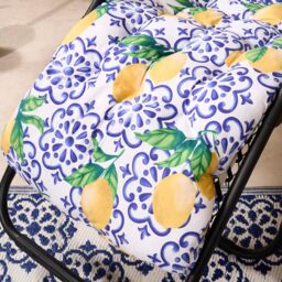 OHS Gravity Chair Seat Cushion Filled Outdoor Garden Water Resistant in Bright Yellow - thumbnail 3