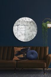 "MirrorOutlet Round Circular Antiqued Mirror with Polished Edge 39""x39"" (100x100CM) in Silver - Size: 1 Pack" - thumbnail 1