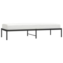 Berkfield Home Metal Bed Frame Black 75x190 cm Small Single - thumbnail 3