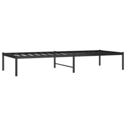 Berkfield Home Metal Bed Frame Black 75x190 cm Small Single - thumbnail 4