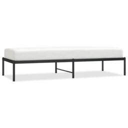 Berkfield Home Metal Bed Frame Black 75x190 cm Small Single - thumbnail 2
