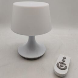 mysmartbuy White Table Lamp with Remote - USB Rechargeable Portable Cordless Light with 10 Brightness Modes - H17.5 x 13.5cm Diameter - thumbnail 4