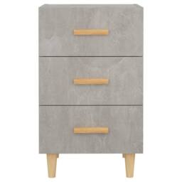 Berkfield Home Bedside Cabinet Concrete Grey 40x40x66 cm Engineered Wood - Size: 40 x 40 x 66 cm - thumbnail 4