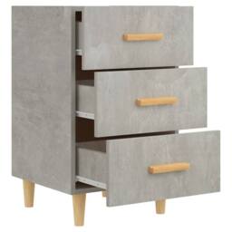 Berkfield Home Bedside Cabinet Concrete Grey 40x40x66 cm Engineered Wood - Size: 40 x 40 x 66 cm - thumbnail 6