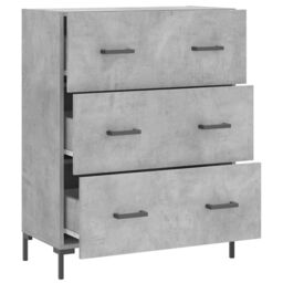 Berkfield Home Sideboard Concrete Grey 69.5x34x90 cm Engineered Wood - thumbnail 6