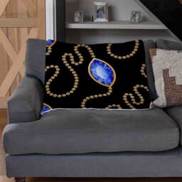 Benjamin Tate Design Diamond Necklaces Blanket in Natural - Size: 120 cm x 150 cm - thumbnail 2