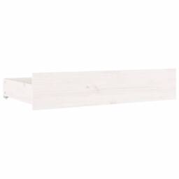 Berkfield Home Beautiful Bed Frame with Drawers White 140x200 cm - thumbnail 8