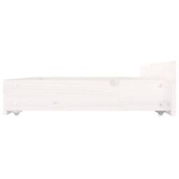 Berkfield Home Beautiful Bed Frame with Drawers White 140x200 cm - thumbnail 9