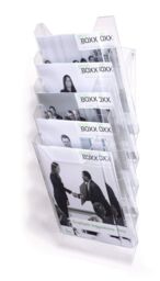 Durable COMBIBOXX 5 Literature Tray - Stand & Wall - A4 Portrait - Clear - Size: 1 Pack - thumbnail 5