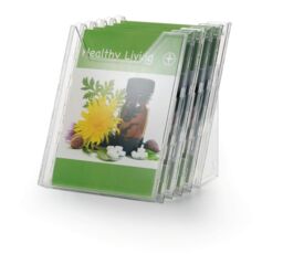 Durable COMBIBOXX 5 Literature Tray - Stand & Wall - A4 Portrait - Clear - Size: 1 Pack - thumbnail 3