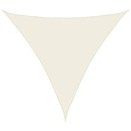 Berkfield Home Sunshade Sail Oxford Fabric Triangular 4x4x4 m Cream in Beige