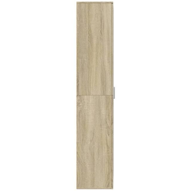 Berkfield Home Highboard Sonoma Oak 70x35x180 cm Engineered Wood in Light Tan - Size: 70 x 35 x 180 cm - image 1