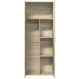 Berkfield Home Highboard Sonoma Oak 70x35x180 cm Engineered Wood in Light Tan - Size: 70 x 35 x 180 cm - thumbnail 6