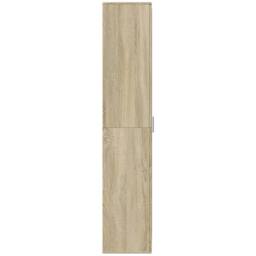Berkfield Home Highboard Sonoma Oak 70x35x180 cm Engineered Wood in Light Tan - Size: 70 x 35 x 180 cm - thumbnail 1