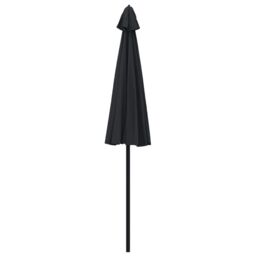 Berkfield Home Outdoor Parasol with Aluminium Pole 270 cm Black - thumbnail 4