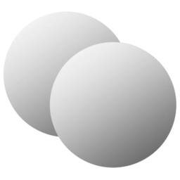 Berkfield Home Wall Mirrors 2 pcs 70 cm Round Glass in Silver - thumbnail 2