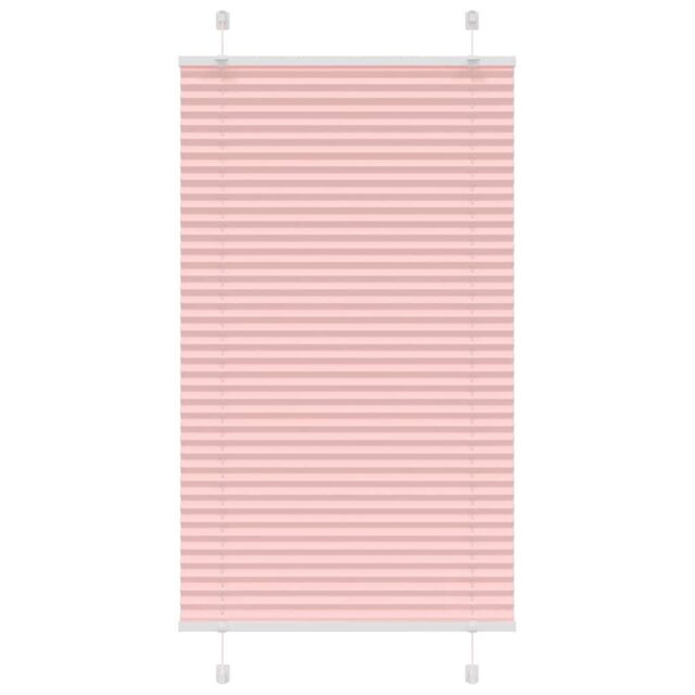 Berkfield Home Pleated Blind Pink 75x150 cm Fabric Width 74.4 cm Polyester - image 1