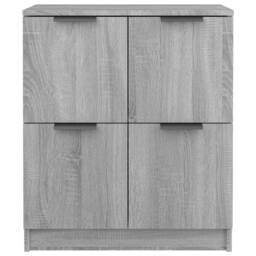 Berkfield Home Sideboards 2 pcs Grey Sonoma 60x30x70 cm Engineered Wood - Size: 60 x 30 x 70 cm - thumbnail 4