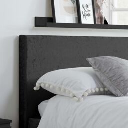 Birlea Bed Frame & Mattress Black Velvet Fabric Sleepsoul Paris - Size: Single - thumbnail 3