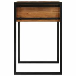 Berkfield Home Modern Dressing Table 90x50x75 cm Solid Wood Acacia in Brown - Size: 90 x 50 x 75 cm - thumbnail 7