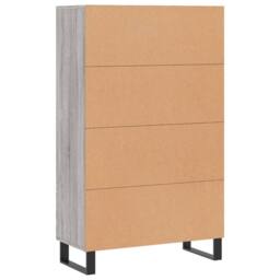 Berkfield Home Highboard Grey Sonoma 69.5x31x115 cm Engineered Wood - thumbnail 8