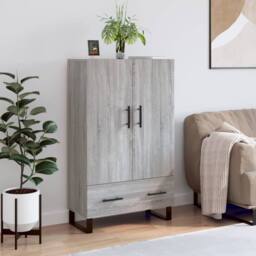Berkfield Home Highboard Grey Sonoma 69.5x31x115 cm Engineered Wood - thumbnail 2