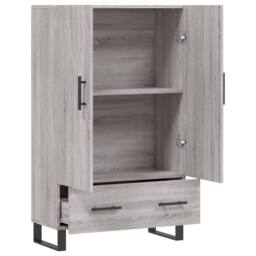 Berkfield Home Highboard Grey Sonoma 69.5x31x115 cm Engineered Wood - thumbnail 5