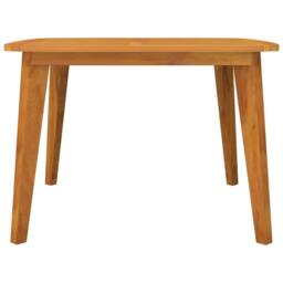 Berkfield Home Garden Table 110x110x75 cm Solid Wood Acacia in Brown - Size: 110 x 110 x 75 cm - thumbnail 3