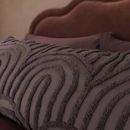 OHS Tufted Arches Bolster Pillow Soft Maternity Support Cushion in Dark Brown - thumbnail 2