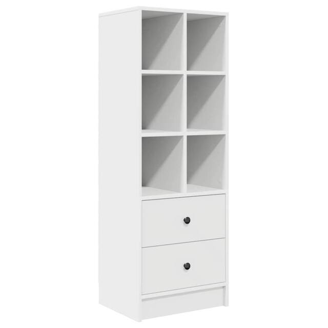 Berkfield Home White Shelving Unit White MDF Standard White Shelving Unit - image 1