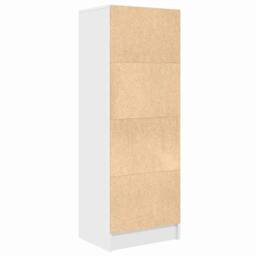 Berkfield Home White Shelving Unit White MDF Standard White Shelving Unit - thumbnail 8