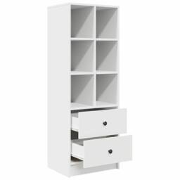 Berkfield Home White Shelving Unit White MDF Standard White Shelving Unit - thumbnail 5