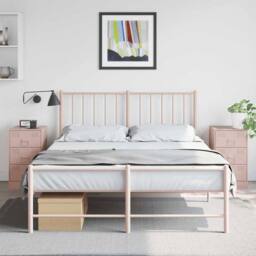 Berkfield Home Bedside Cabinets 2 pcs Pink 34.5x39x62 cm Steel - thumbnail 2