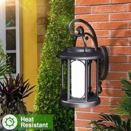 Leaper Pack of 1 Solar-Powered Outdoor Garden Flame Landscape Light in Black - thumbnail 4