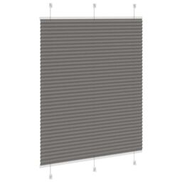 Berkfield Home Pleated Blind Anthracite 110x100 cm Fabric Width 109.4 cm Polyester in Black - thumbnail 4