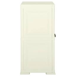 Berkfield Home Plastic Cabinet 79x43x85.5 cm Wood Design Vanilla Ice in Cream - thumbnail 1