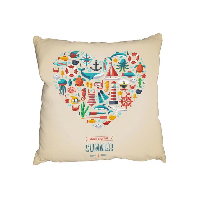 Benjamin Tate Design Cushions - Love Heart of Sealife & Nautical Items (Cushion)