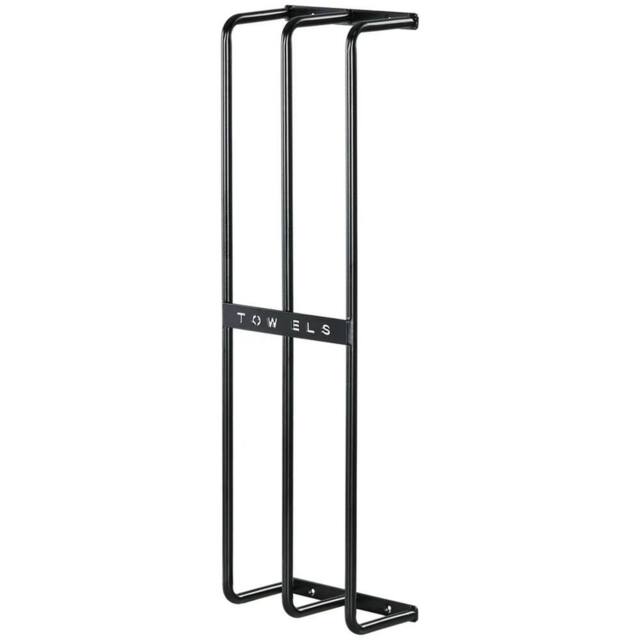 SPETLEK 3 Bar Wall Mounted Metal Towel Rack Black Bathroom Hanging Towel Rail - image 1