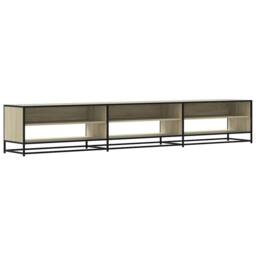 Berkfield Home TV Cabinet Sonoma Oak 270x40x46 cm Engineered Wood in Light Tan - Size: 270 x 40 x 46 cm - thumbnail 3