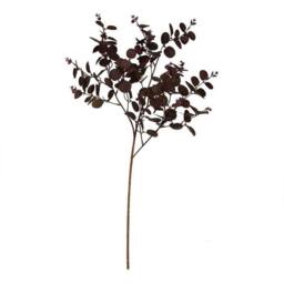 Lemon Pavilion Furniture and Decor Eucalyptus Bunch (Single Stem Flower), Plastic, Height 75 cm, Burgundy in Red - thumbnail 2