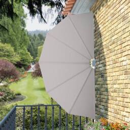 Berkfield Home Durable Collapsible Terrace Side Awning Cream 160 cm - thumbnail 4