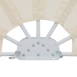 Berkfield Home Durable Collapsible Terrace Side Awning Cream 160 cm - thumbnail 8