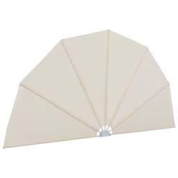 Berkfield Home Durable Collapsible Terrace Side Awning Cream 160 cm - thumbnail 5