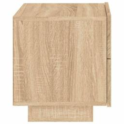 Berkfield Home Decorative Bedside Cabinet with LED Lights Sonoma Oak 70x36x40.5 cm in Light Brown - thumbnail 8